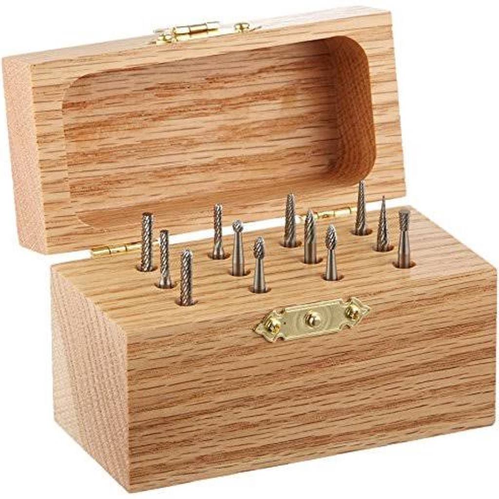 12 Piece 1/8 inch Double Cut Tungsten Burr Set B1420