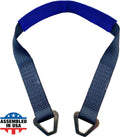 Black Motorcycle Tie Down Axle Straps with Protective Sleeve 12 PK S490