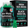 Sea Moss Gummies with Black Seed Oil, Manuka Honey, Fenugreek, Chlorophyll, Burdock Root, Bladderwrack - 60 Gummies K8615