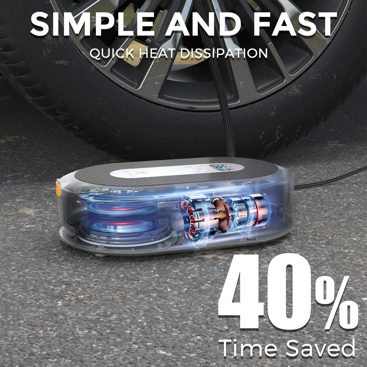 Retractable Car Tire Inflator C92400