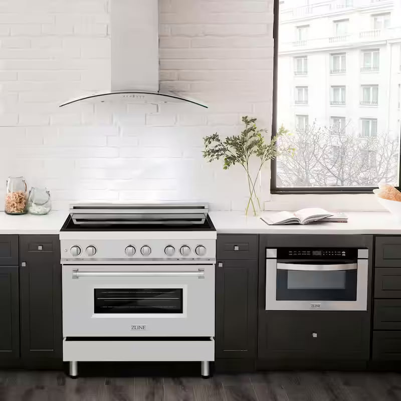 Freestanding Electric Range 4 Element Induction Cooktop Stainless Steel A753064