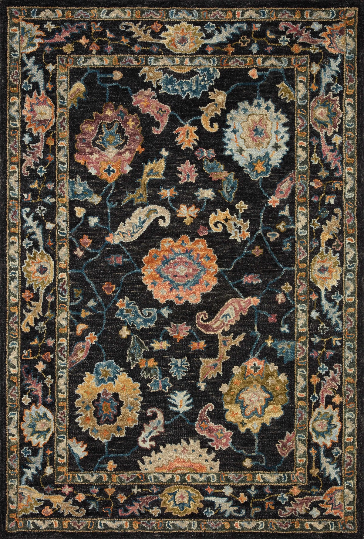 Black Multi 9'3 x 13' Rug G5766