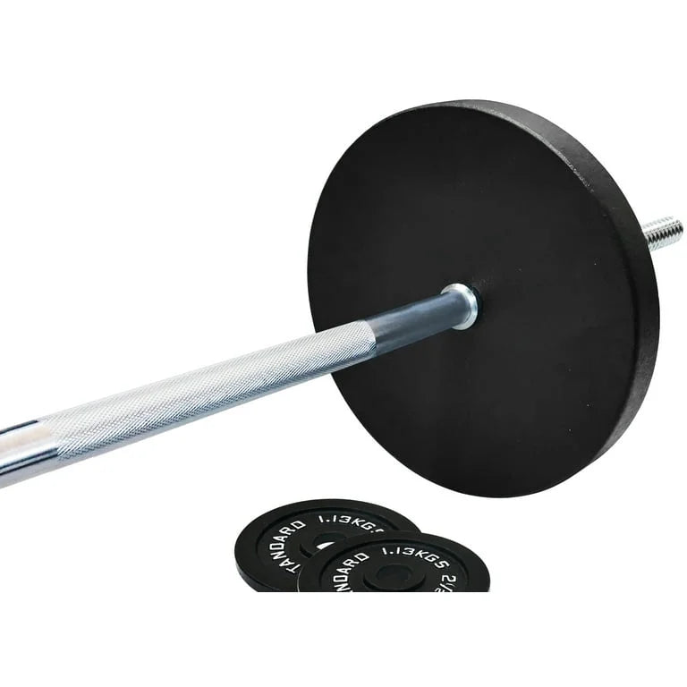 Cast Iron 100-Pound Barbell Set with Star Locks X4575