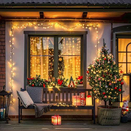 500 LED Orange and Purple Halloween String Lights L36532