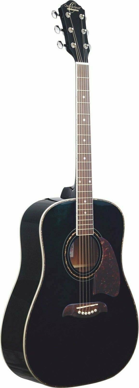 Black Dreadnought Acoustic Guitar J517388