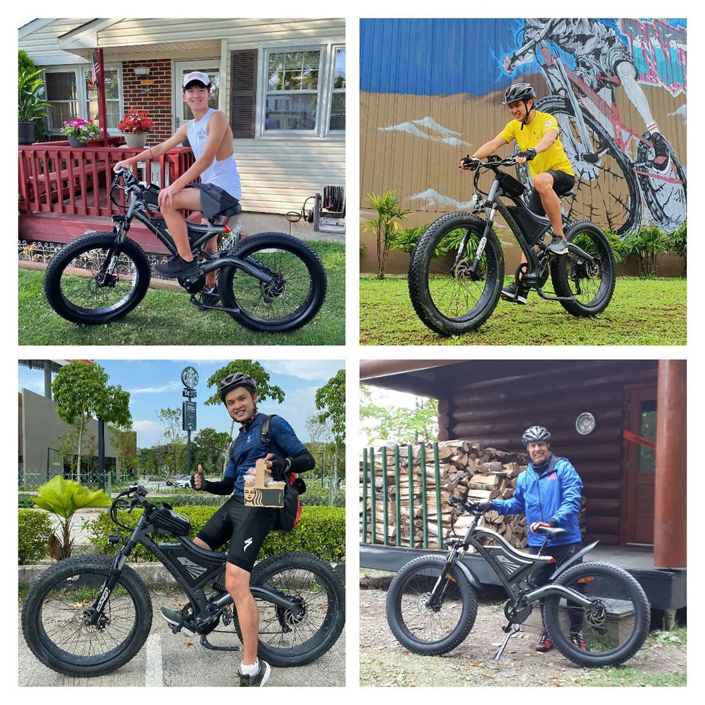 750W 48V 15Ah Fat Tire Electric Mountain Bike G3494