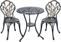 3 Piece Anti-Rust Cast Aluminum Bistro Set L633112