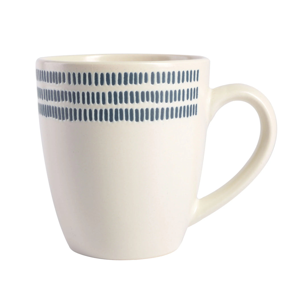 16-Piece White Stoneware Dinnerware Set A5213