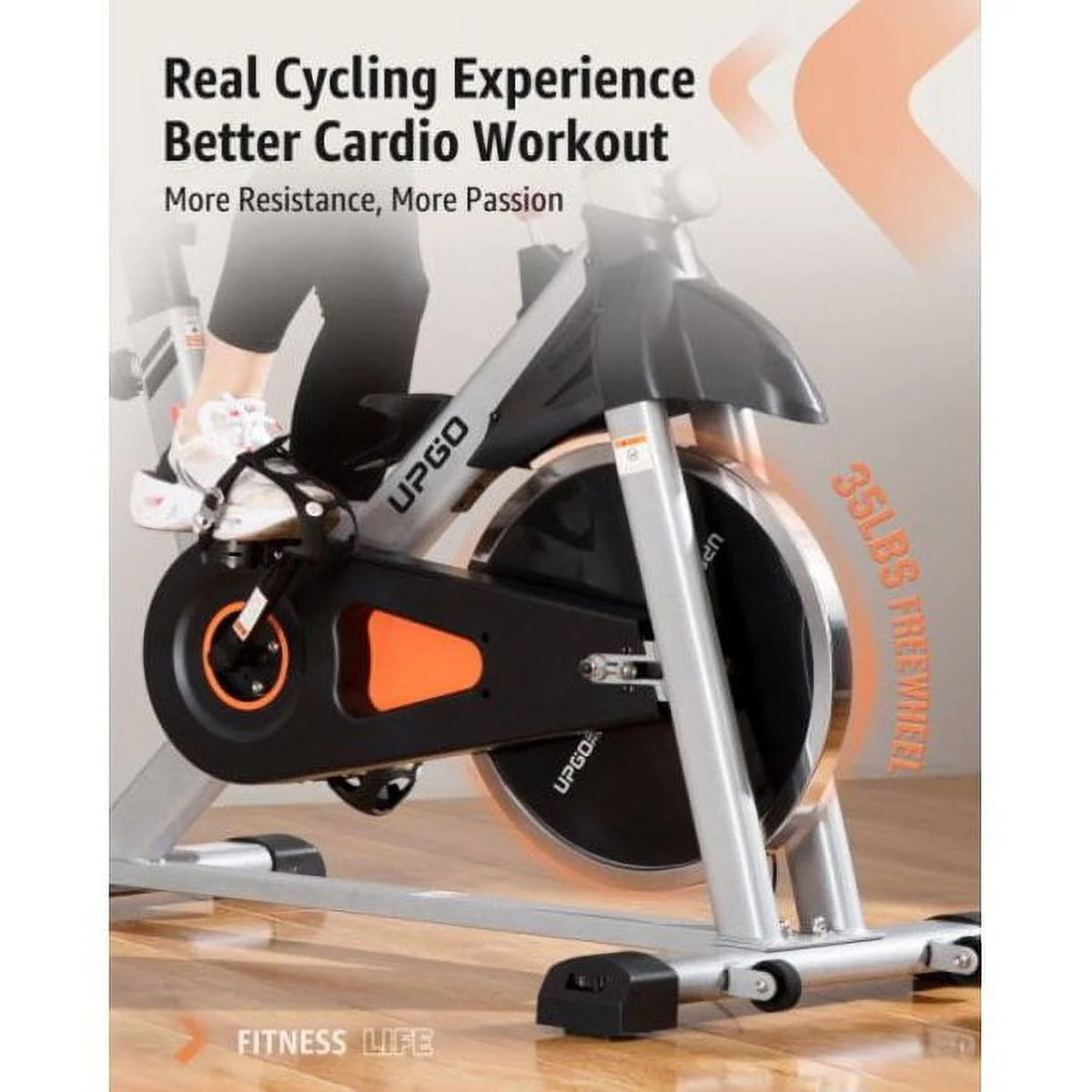 Indoor Cycling Bike Stationary Bike 270lb Max Weight V39876