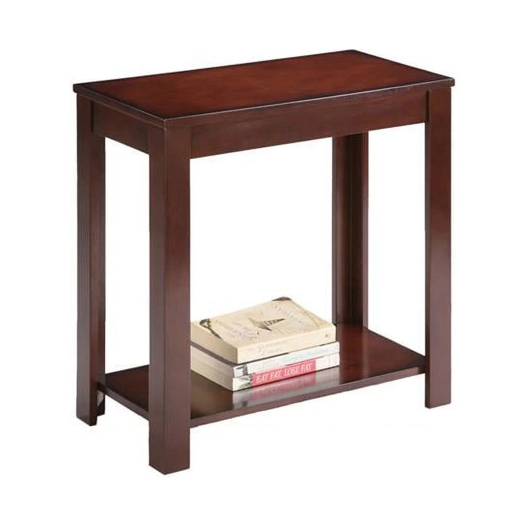 24 in. Traditional Dark Cherry Side End Table D2170