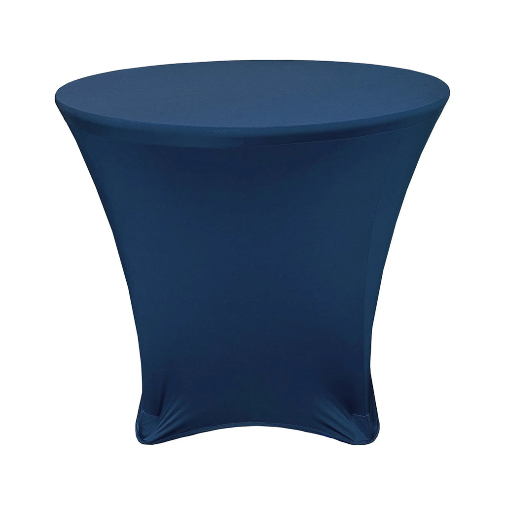 36 x 30 Inch Round Stretch Spandex Table Cover Navy Blue S830685