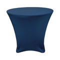 36 x 30 Inch Round Stretch Spandex Table Cover Navy Blue S830685