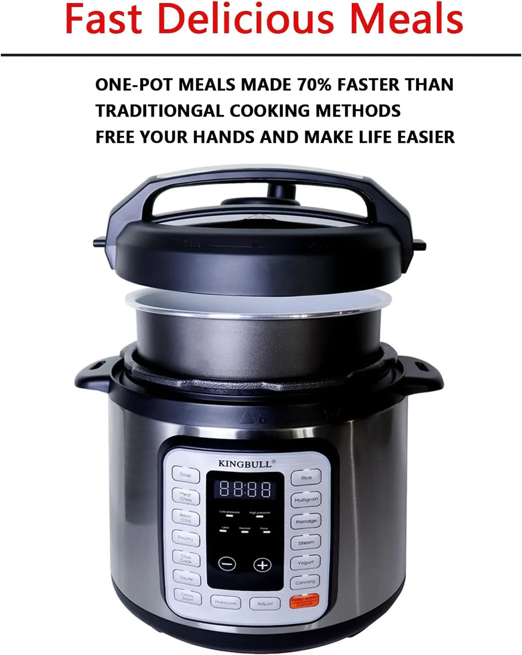 12-in-1 Electric Pressure Cooker 6QT J974424