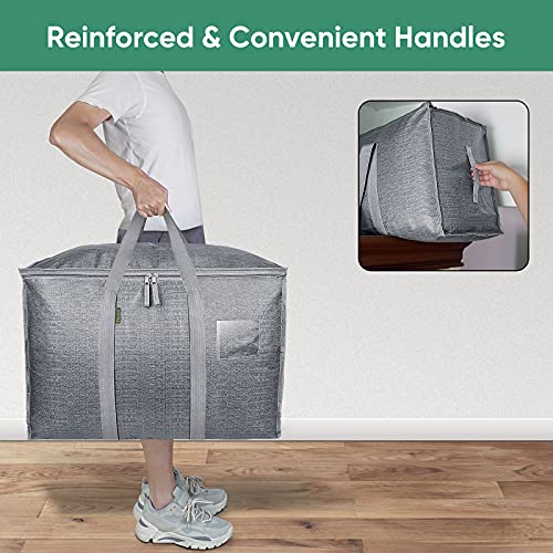 28 Gallon White Storage Totes with Reinforced Handles, 8 Pack E4573