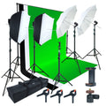 Photo Video Studio Light Kit with 3 Color Backdrops G952848