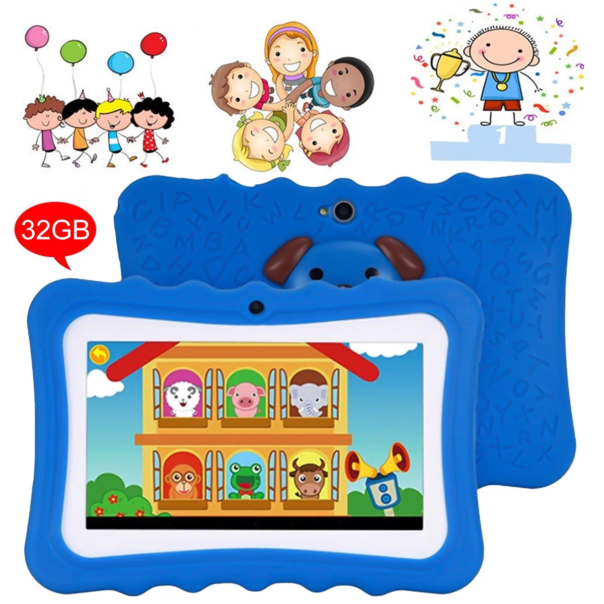 7" Kids Tablets 1GB ROM 16GB Storage Y658