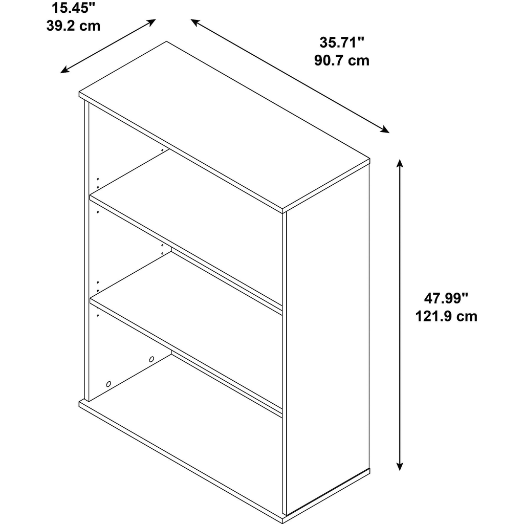 Cherry 3 Shelf Bookcase P546904