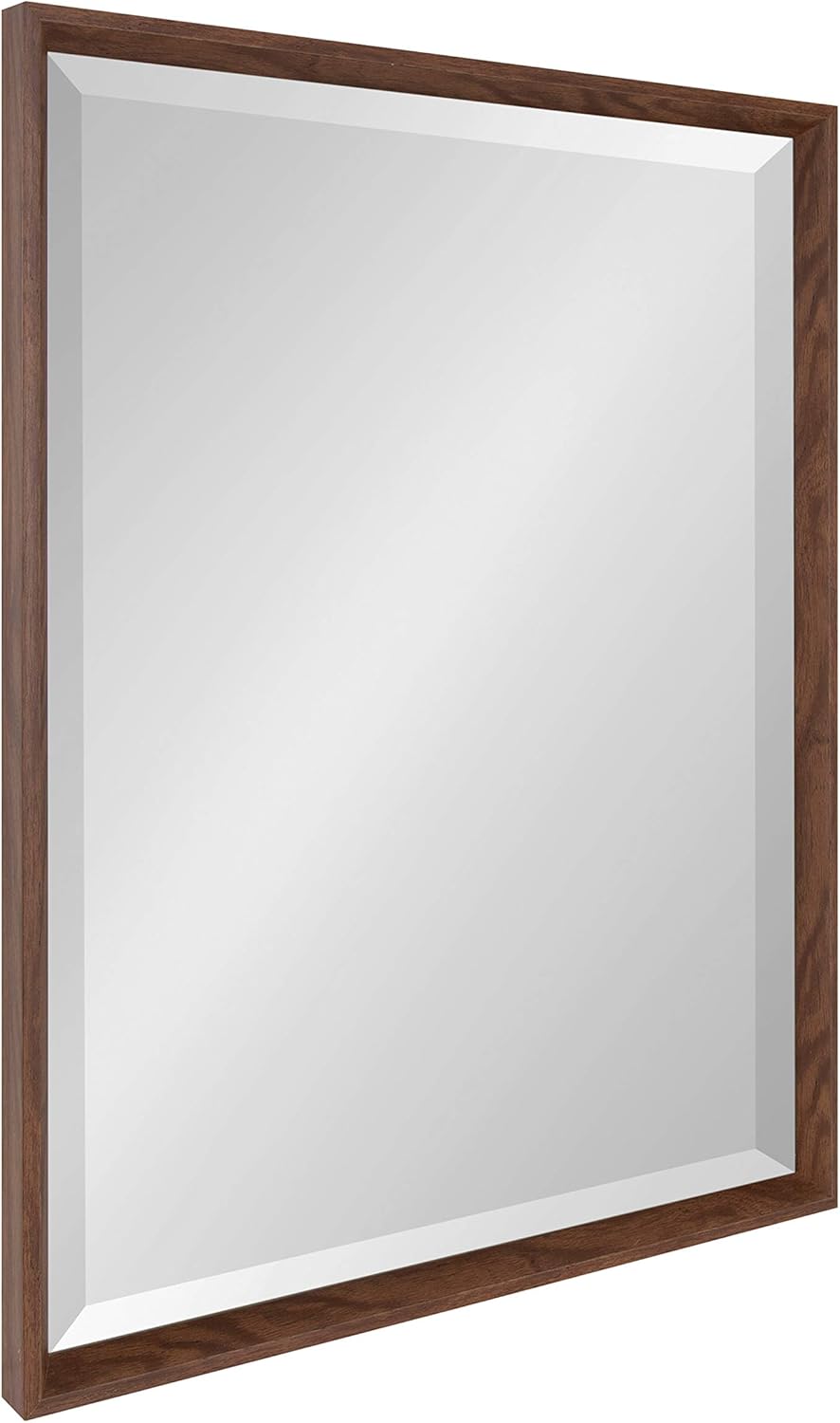 Black Framed Beveled Wall Mirror E818