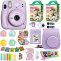Lilac Purple Instant Camera with Film Twin Pack and Case I407430
