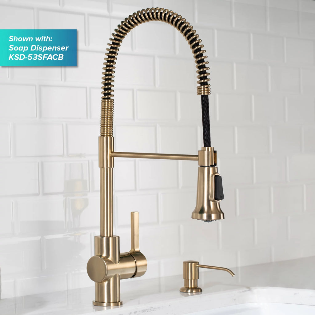 Kitchen Faucet and Water Filter Faucet Combo in Antique Champagne Bronze F3934