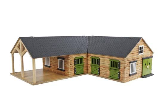1-24 Scale Horse Stable with 4 Box Storage & Wash Box W87762