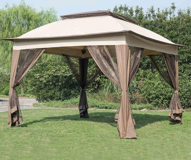 Pop Up Canopy Tent with Netting Vented Roof B9611