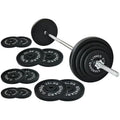 Cast Iron 100-Pound Barbell Set with Star Locks X4575