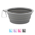 Collapsible Silicone Water Travel Bowl with Clip I402