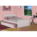 White Sleigh Bed with Twin Trundle Bed N808914