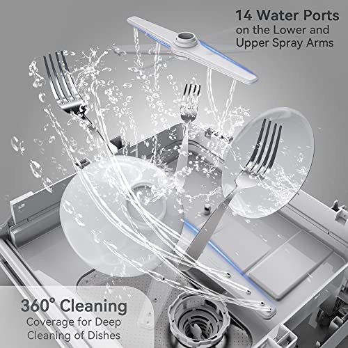 Portable Countertop Dishwasher with 5-Liter Built-in Water Tank W22122
