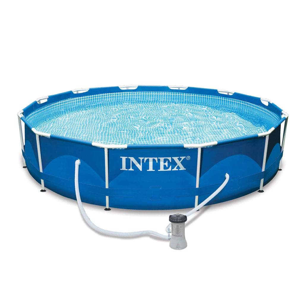 12 x 2.5 Foot Metal Frame Above Ground Pool with Filter U359028