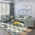 Gray Button Tufted Sofa Set (Set of 3) Z73748