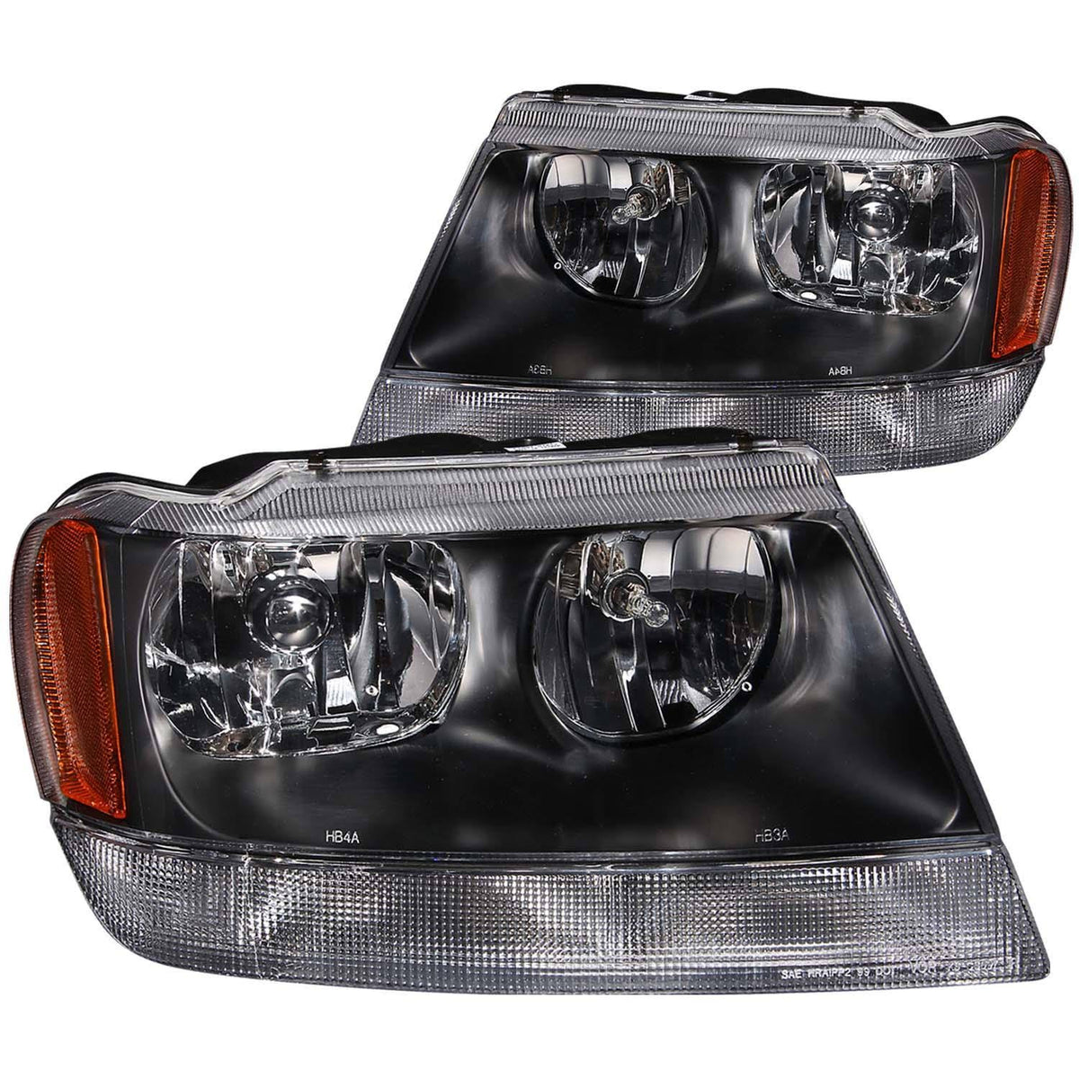 Crystal Headlights Black Z2350