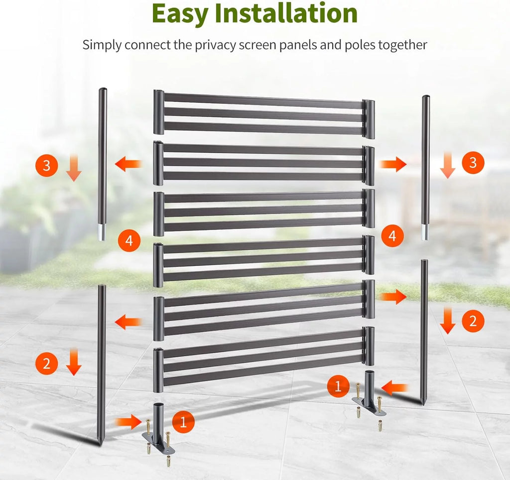 3FT x 4FT Outdoor Privacy Screen with UV & Rust Resistant Coating V488136