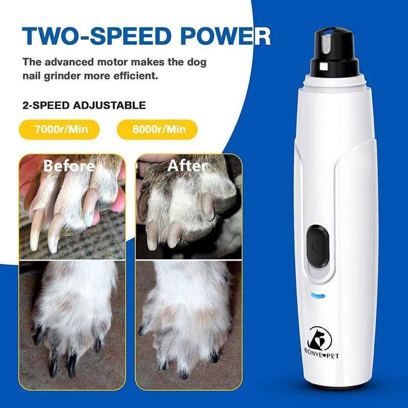 Dog Nail Grinder with 2 Grinding Wheels V4357
