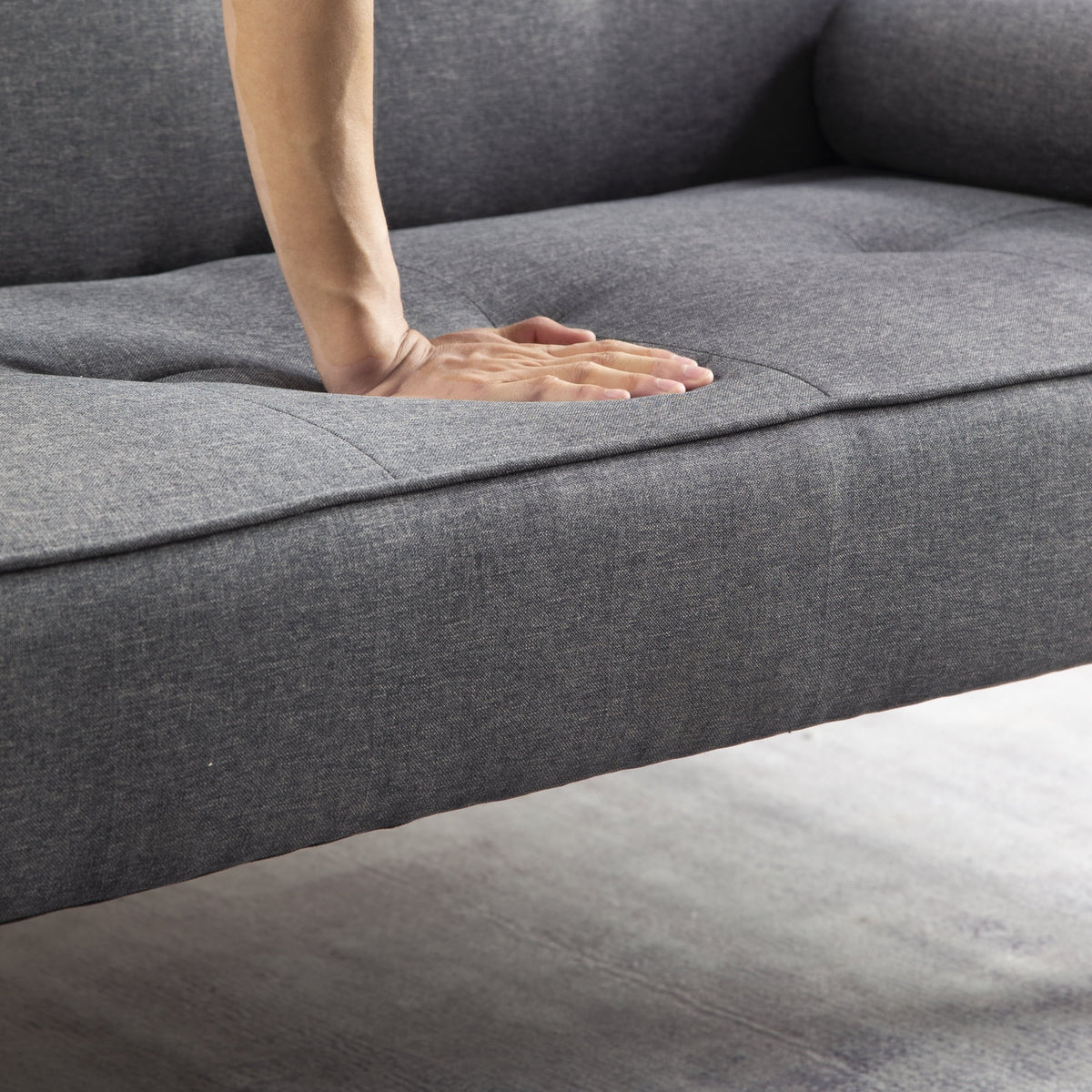 Convertible Futon Sofa Bed with Armrests X40651