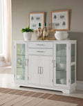 White Wooden Sideboard Buffet Cabinet Q119