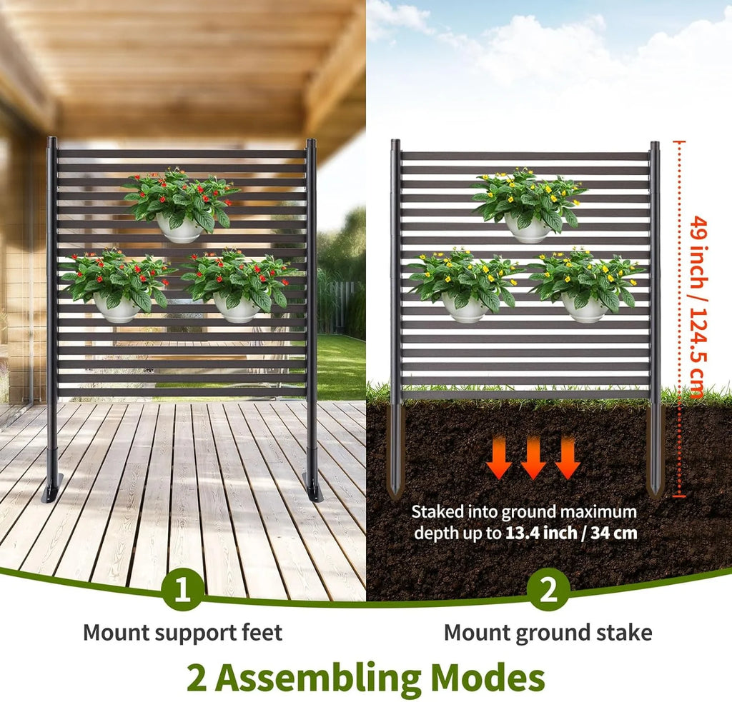 3FT x 4FT Outdoor Privacy Screen with UV & Rust Resistant Coating V488136