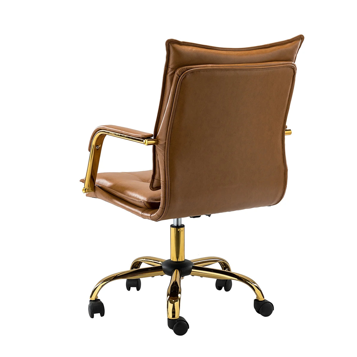 Vegan Leather Tufted Mid Back Task Chair X607295