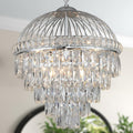 Brass Gold 9-Lights Crystal Chandelier E9180