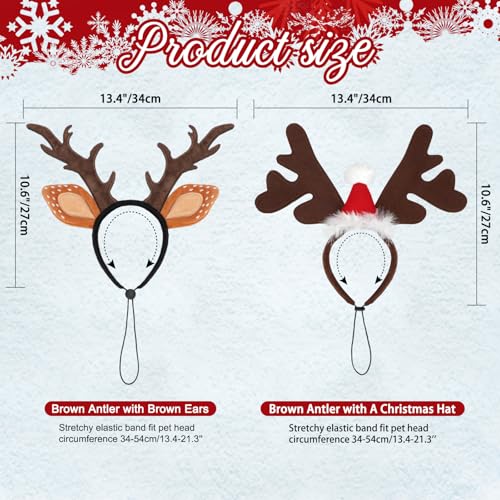 Dog Christmas Antlers Headbands Set P50354