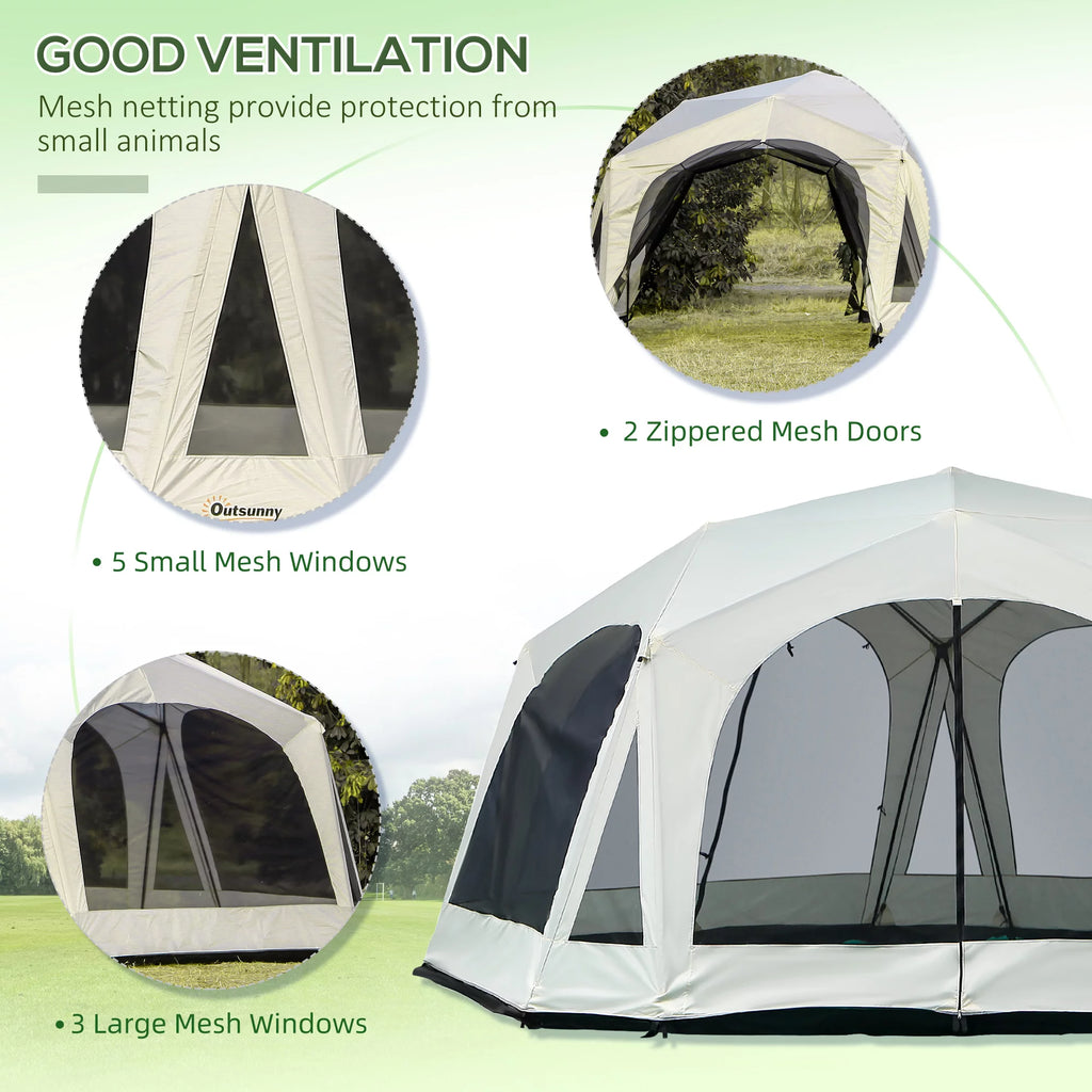 20 Person Camping Tent with 2 Doors and Screen Room M9559