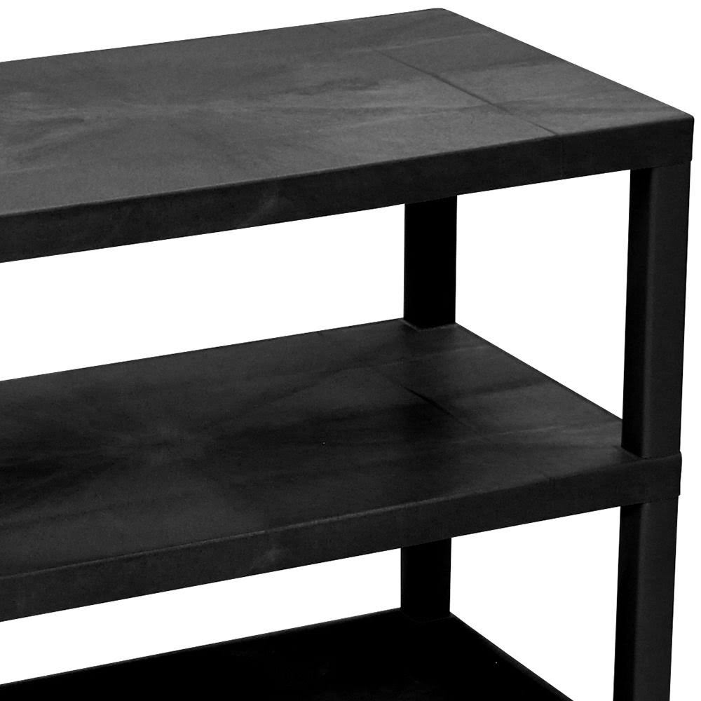 Black Cart with Shelves Q932