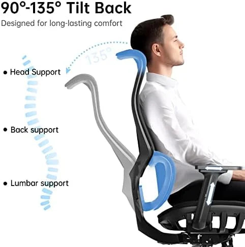 Big and Tall Ergonomic Office Chair 450 lbs with Lumbar Support R2209