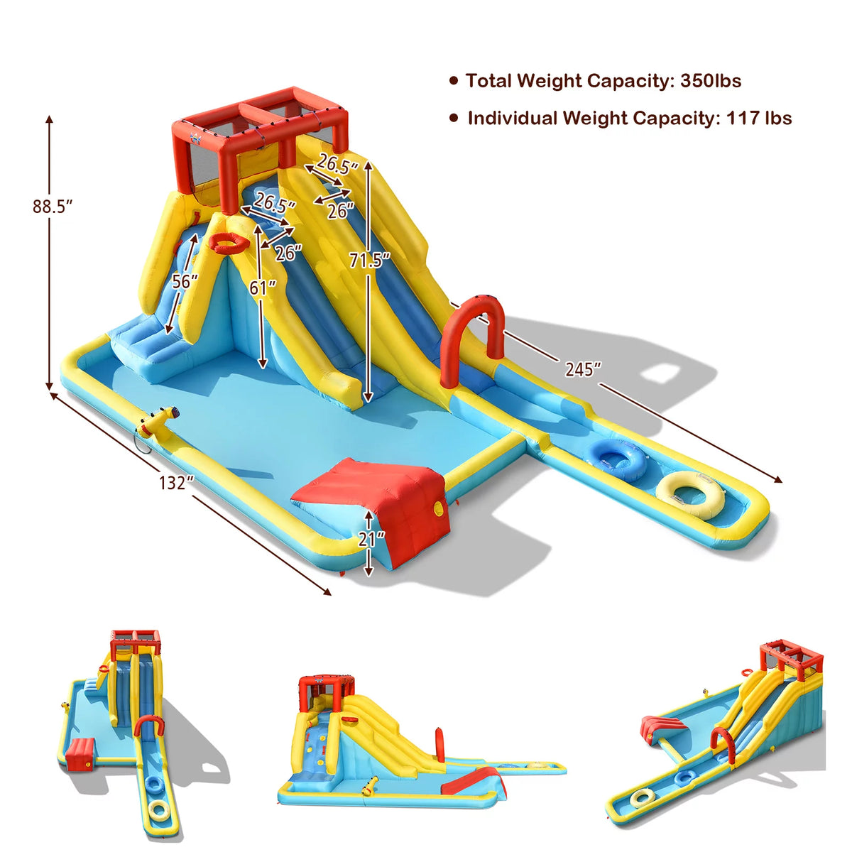 Inflatable Water Slide Castle K736066
