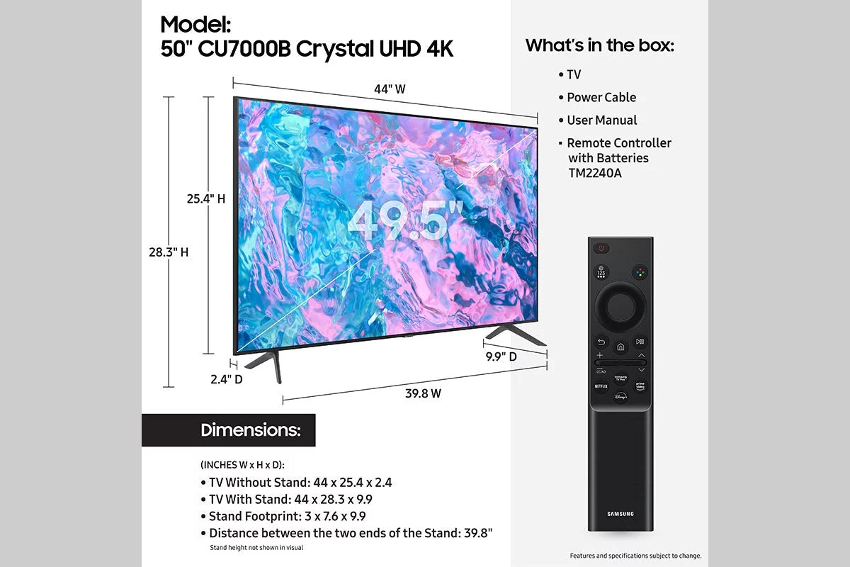 50 Class Crystal UHD 4K Smart Television N101