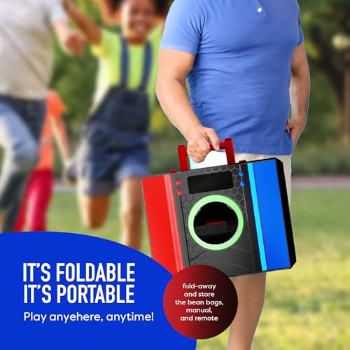 Electronic Cornhole Board Set with Auto Scoring and 8 Bean Bags I7597