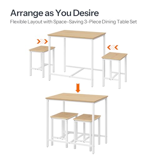 3-Piece Industrial Dining Table Set A8530