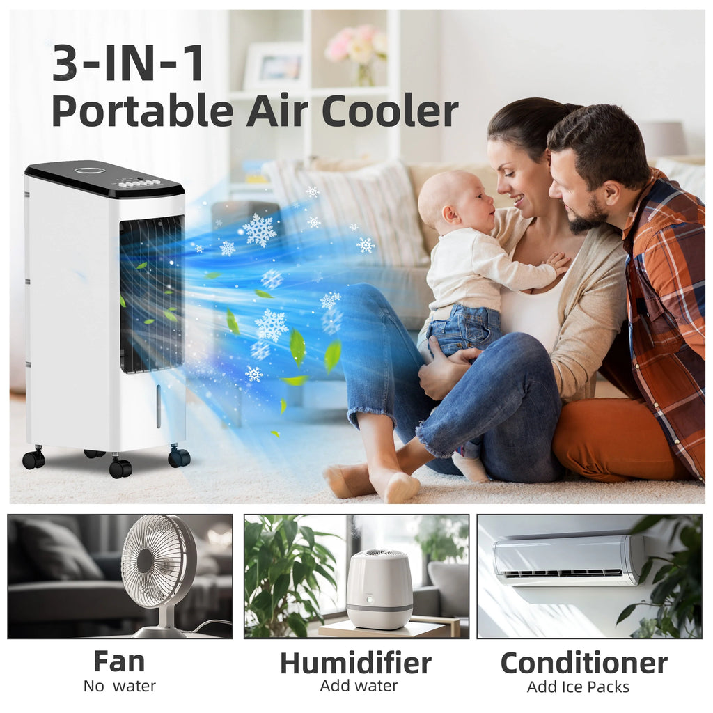 Portable Evaporative Air Cooler 3 Speeds O4583