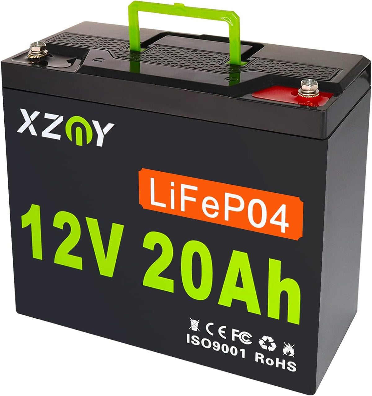 12V 20Ah LiFePO4 Battery with 20A BMS W59521